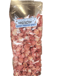 ghost pepper popcorn in a bag