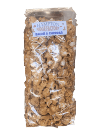 hampton's caramel popcorn in a bag